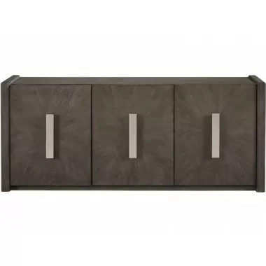 3-Door Credenza with Shelves-front