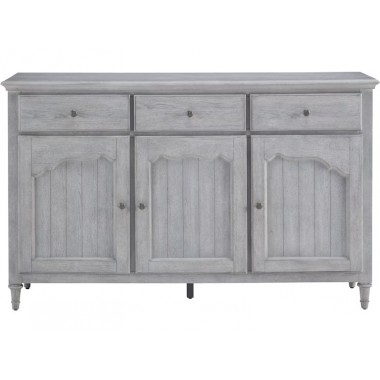 3-Door Credenza with Storage Drawers-front