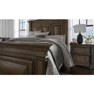Pulaski Furniture Woodbury Two Drawer Nightstand with USB in Cowboy Boots Brown