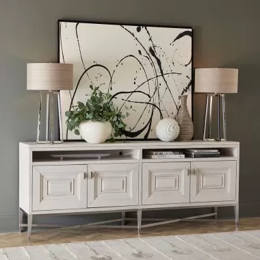 Pulaski Furniture Ashby Place 4-Door Server with Open Shelves