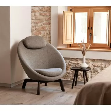 Cane-Line Pace Lounge Chair Frame incl. neck cushion with table