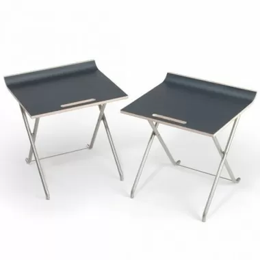 Paket folding chair Set of 2 - Charcoal Gray