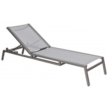 Woodard Palm Coast Sling Adjustable Chaise Lounge - Stackable