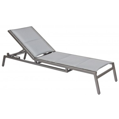 Woodard Palm Coast Padded Sling Adjustable Chaise Lounge - Stackable