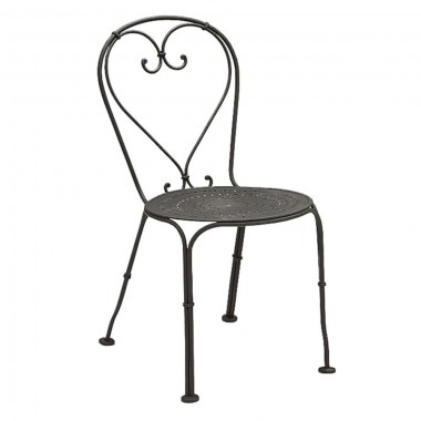 Woodard Et Cetera Parisienne Side Chair - Pattern Metal Seat
