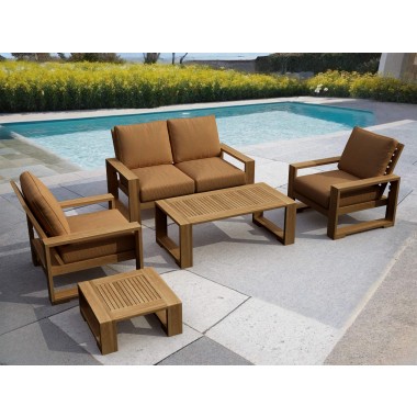 Anderson Teak Capistrano 5-Piece Deep Seating Loveseat Collection 1