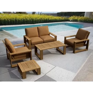 Anderson Teak Capistrano 5-Piece Deep Seating Loveseat Collection 1