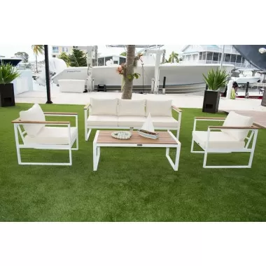 Panama Jack Outdoor Dana Point 4-Piece Seating Set Front View