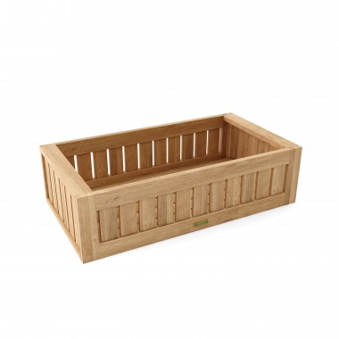 Anderson Teak Straight Modular Planter - Angled