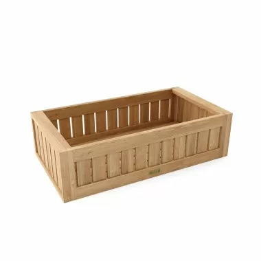 Anderson Teak Straight Modular Planter - Angled