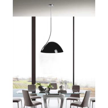 Bryce Pendant Lamp Black Aluminum - Lifestyle