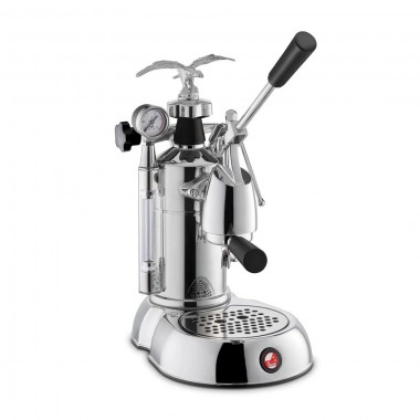 La Pavoni Milano Espresso Machine 16 CUP - Chrome with Black Handles