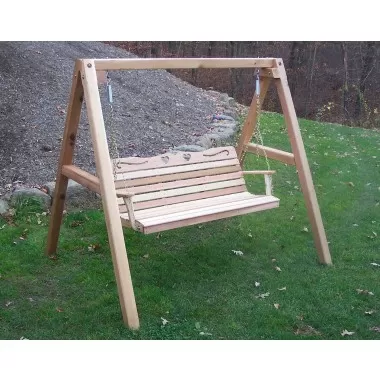Cedar Country Hearts Porch Swing w/Stand