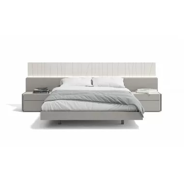 J&M Furniture Porto Bed in Grey