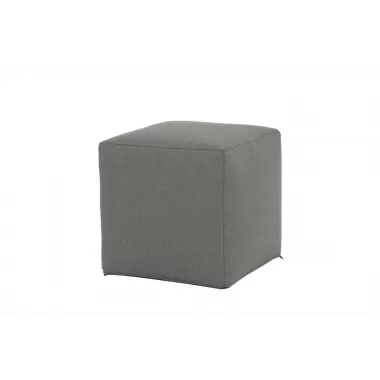 Sunset West Bazaar 18"Pouf Cube in Heritage Granite - Front Side Angle