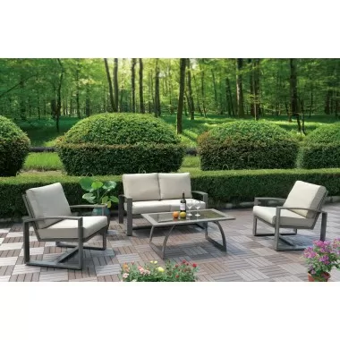 Hospitality Rattan Patio Moldova 4-Piece Seating Set