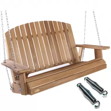 All Things Cedar Pergola Swing with Comfort Swing Springs - Main 2