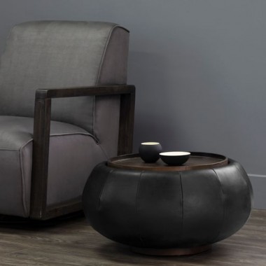Sunpan Zenzi Storage Coffee Table Bravo Black - Lifestyle