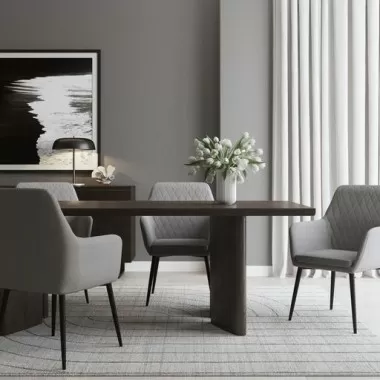 Sunpan Fez Hand-Loomed Rug - Ivory / Grey in 5' X 8' / 8' X 10' / 9' X 12' - Lifestyle