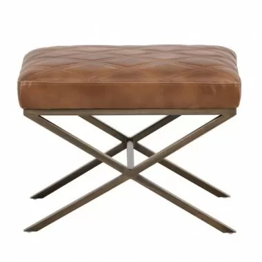 Sunpan Wisconsin Stool - Tobacco Tan - Front Angle