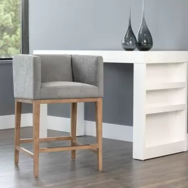 Sunpan Maxine Counter Stool - Polo Club Stone - Lifestyle