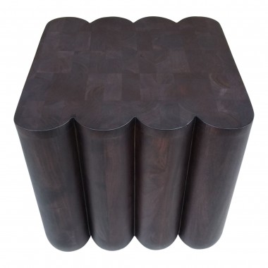 Moe's Home Collection PUNYO PUNYO ACCENT TABLE ESPRESSO BROWN - Top Front Angle 