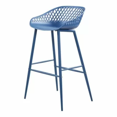 Moe's Home Collection Piazza Outdoor Bar Stool - Front Side Angle