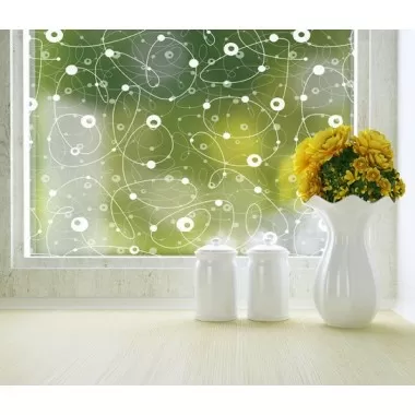 Odhams Press Atomic Retro Privacy Adhesive Window Film