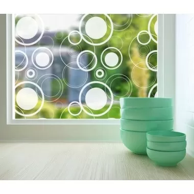 Odhams Press Retro Dots Sheer Adhesive Window Film