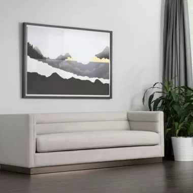 Sunpan Talbot Sofa - Belfast Oatmeal - Lifestyle