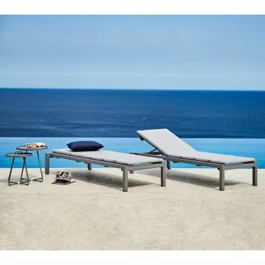 Cane-Line Relax Sunbed, Stackable Beach view