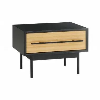 Greenington Santa Cruz 1 Drawer Nightstand Wheat - Front Side Angle