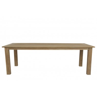 Sunset West Coastal Teak 91" Dining Table - Front Angle