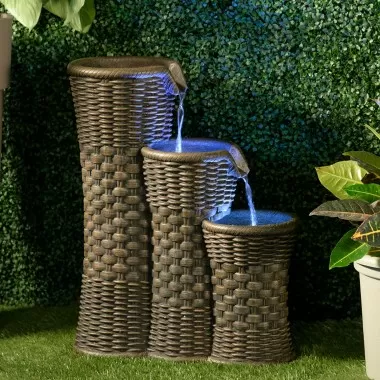 Alfresco Home Everwoven Outdoor Fountain - Lifestyle