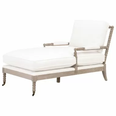 Essentials For Living Rouleau Chaise Lounge - Front Side Angle