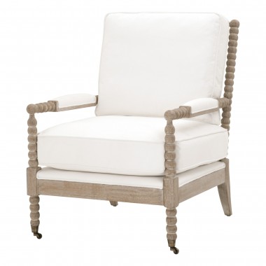 Essentials For Living Rouleau Club Chair - Front Side Angle