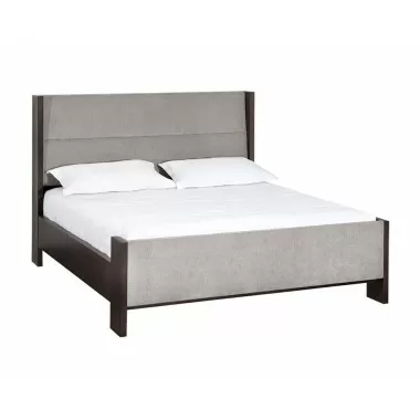 Sunpan Milo Bed - King In Polo Club Stone - Angled