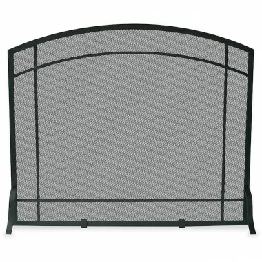 Mr. Bar-B-Q UniFlame® Single Panel Black Wrought Iron Screen with Mission Design
