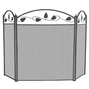Mr. Bar-B-Q UniFlame® 3 Fold Black Finish Top Leaf Screen