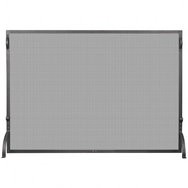 Mr. Bar-B-Q UniFlame® Single Panel Black Wrought Iron Screen, Medium