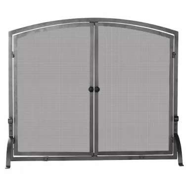 Mr. Bar-B-Q Single Panel Olde World Iron Screen with Doors, Medium