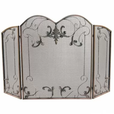 Mr. Bar-B-Q UniFlame® 3 Fold Venetian Bronze Screen Finish with Leaf Scrolls