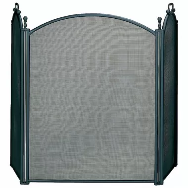 Mr. Bar-B-Q UniFlame® 3 Fold Large Diameter Black Finish Screen with Woven Mesh