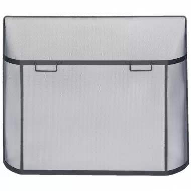 Mr. Bar-B-Q UniFlame® Olde World Iron Curved Spark Guard, Small