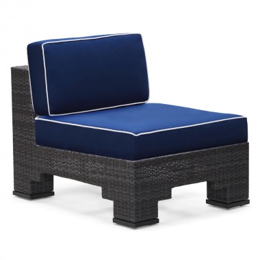 Woodard Lorenzo by Alexa Hampton Armless Chair - Angled and Zoomed
