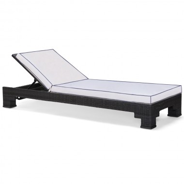 Woodard Lorenzo by Alexa Hampton Chaise Lounge - Angled and Zoomed
