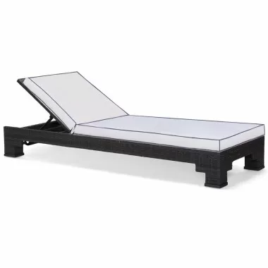 Woodard Lorenzo by Alexa Hampton Chaise Lounge - Angled and Zoomed