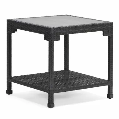 Woodard Lorenzo Side Table - Angled and Zoomed