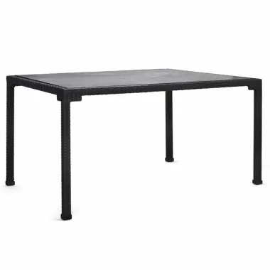 Woodard Lorenzo Square Dining Table - Angled and Zoomed