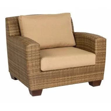 Woodard Saddleback Lounge Chair in Mocha